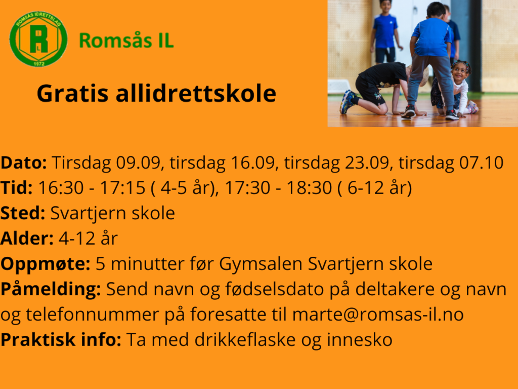 Gratis rekrutteringsskoler ( dans, håndball og allidrett)
